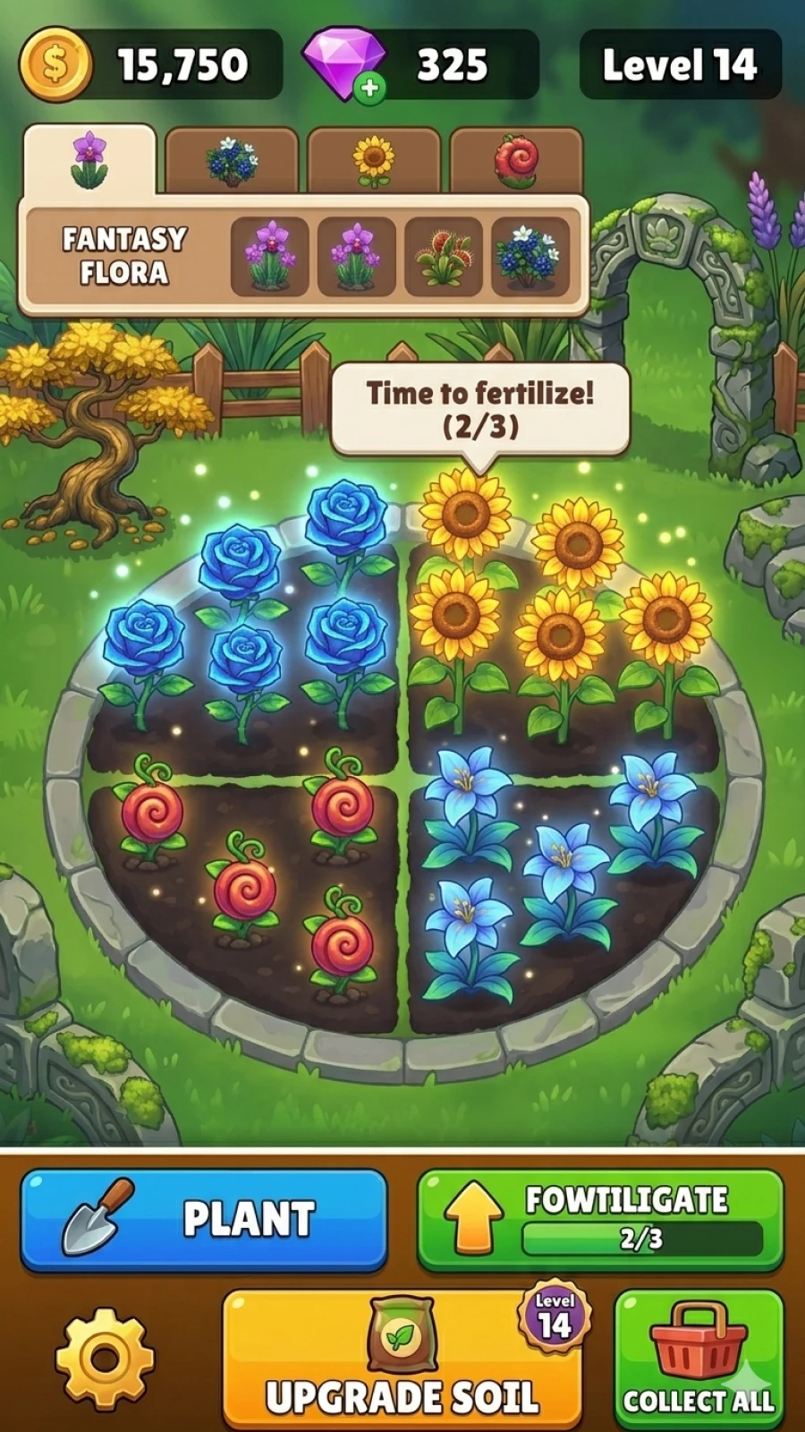 Idle Plants: Merge & Garden screenshot